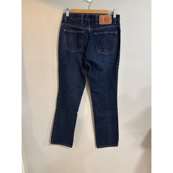 Vintage Guess Women's High-Waisted Jeans Dark Wash Boot leg Sz 29 - Picture 8 of 8